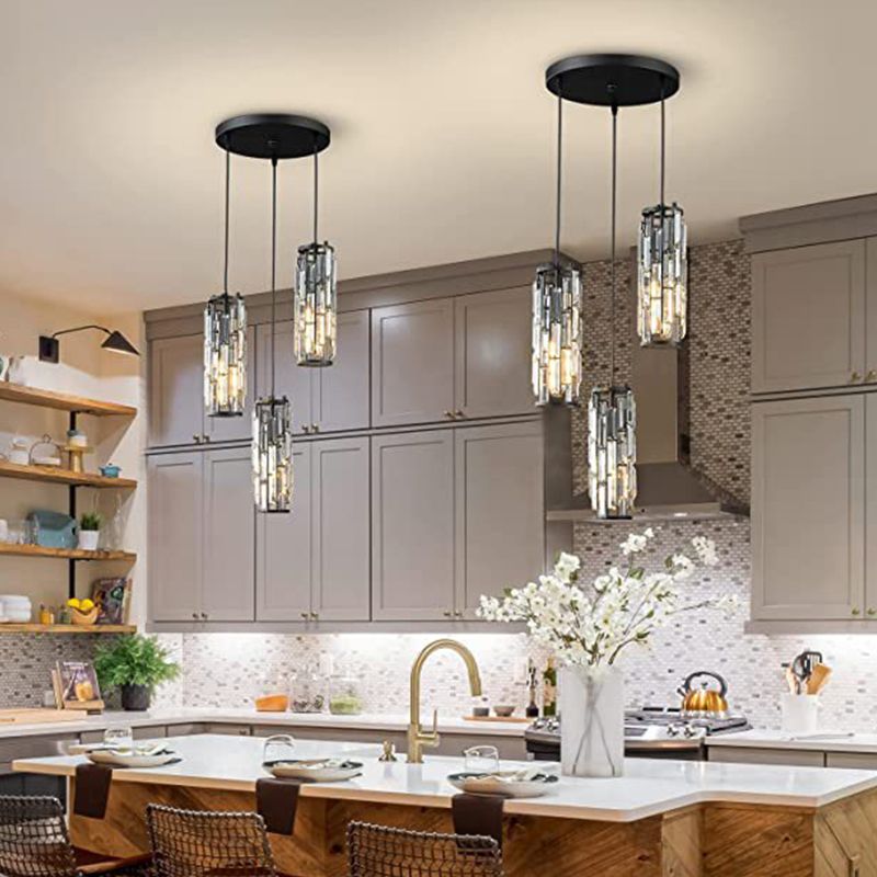 Kristy Design LED Lampada a Sospensione a Grappolo 1/3/4 Teste