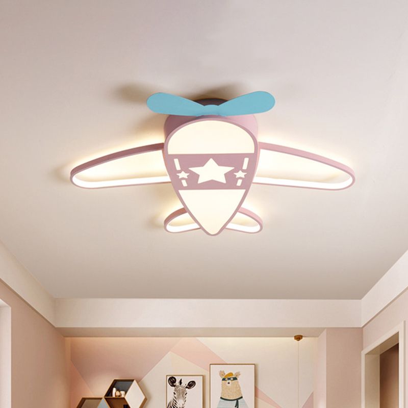 Valentina Moderno Forma Aereo Metallo Acrilico Plafoniere Camera da Letto