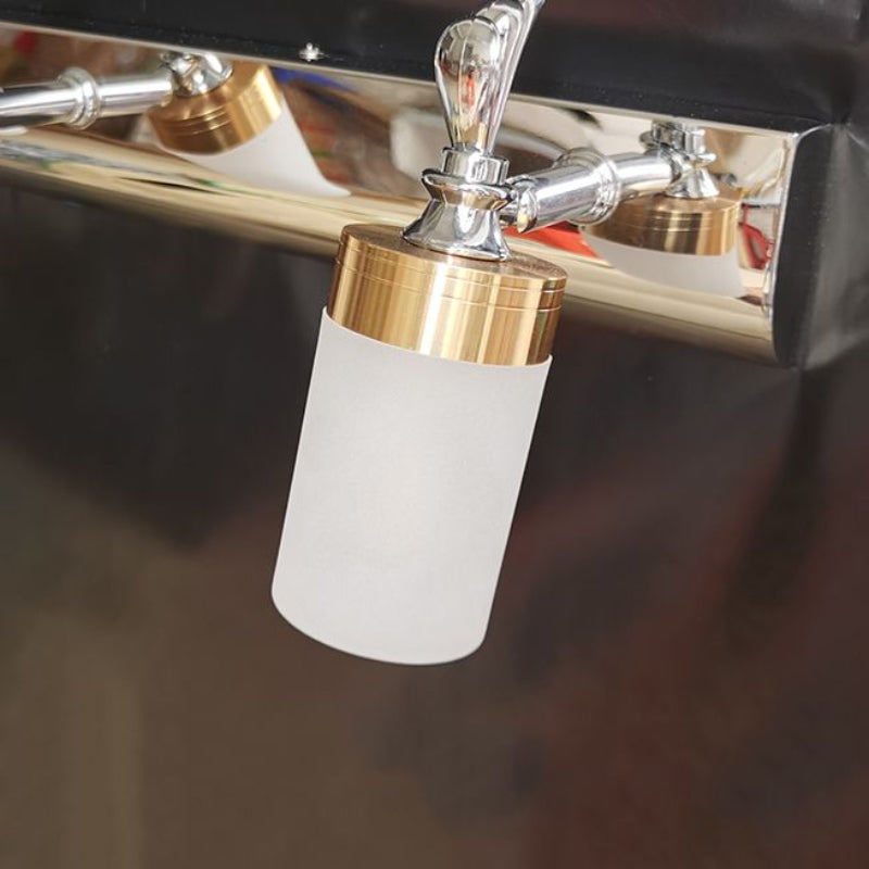 Arisha Moderno Classico LED Applique Metallo Acrilico Oro Specchio Bagno/Camera da Letto