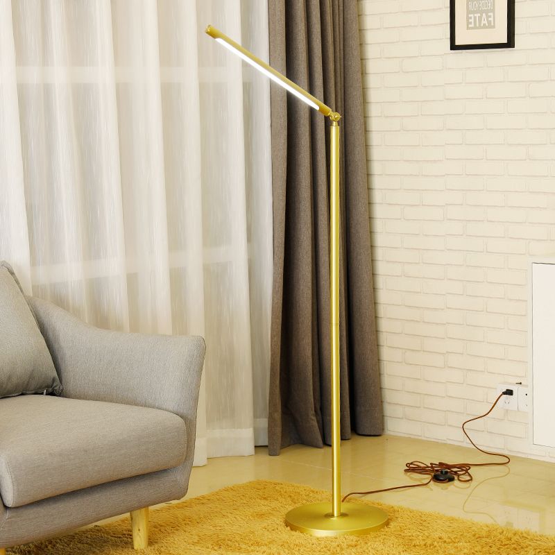 Arisha Minimalismo LED Lineare Regolabile Lampade da Terra Ottone Soggiorno/Camera da Letto