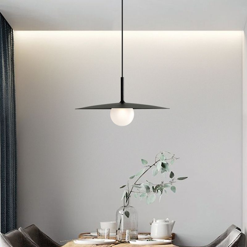 Arisha Moderno Piatto Metallo Lampade a Sospensione, Nero/Bianco/Grigio