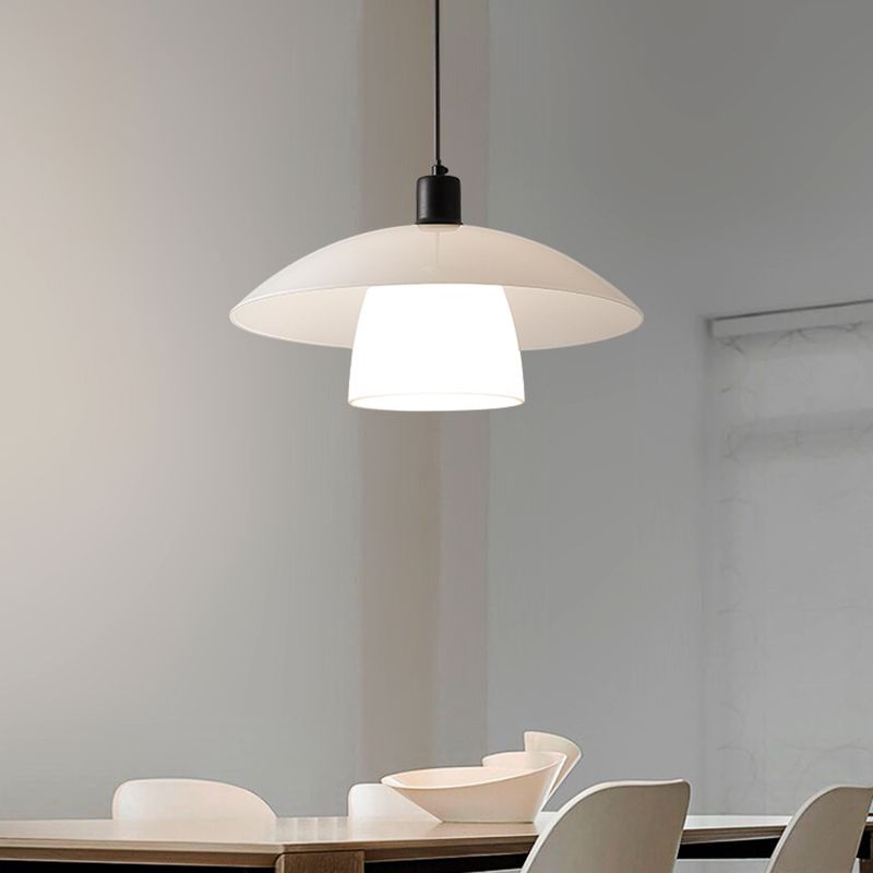 Arisha Elegante Rotondo Metallo Vetro Lampade a Sospensione