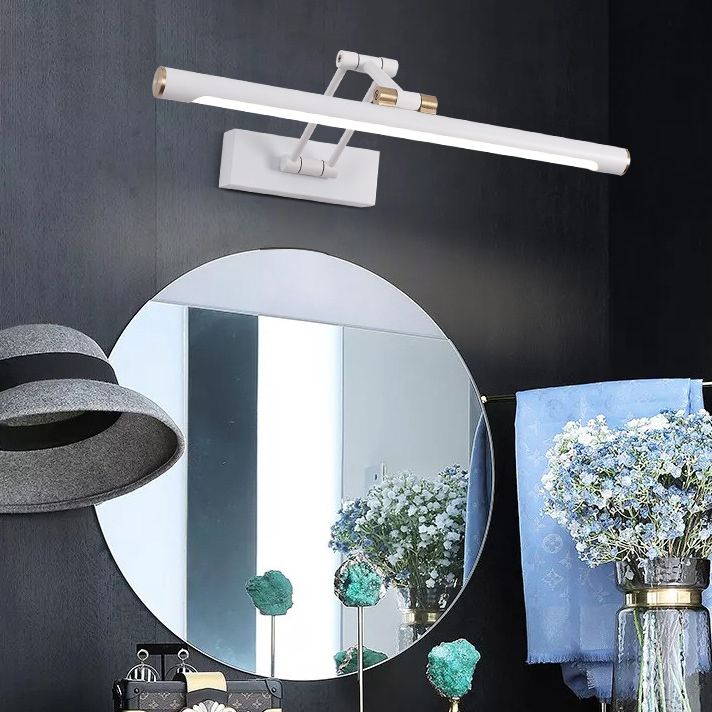 Arisha Moderno LED Applique Metallo Nero/Bianco Regolabile Specchio Bagno