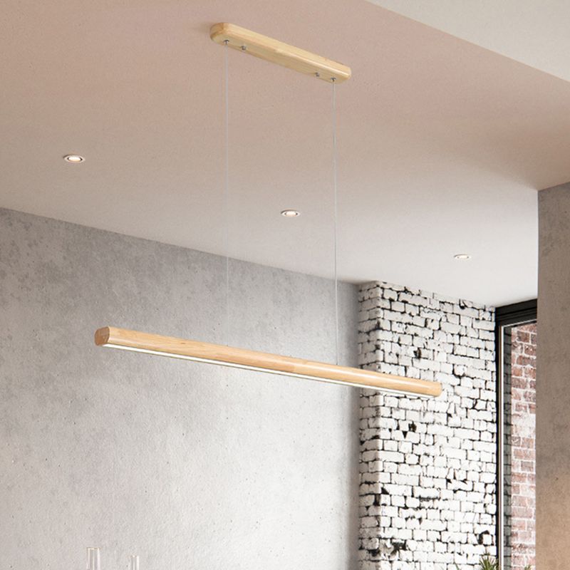 Muto Design Lineare Legno/Metallo Lampade a Sospensione Sala da Pranzo