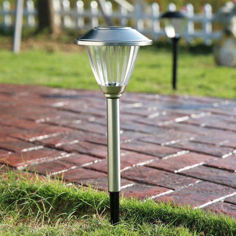 Ray Moderno Solare Metallo/Vetro Lampade da Esterno