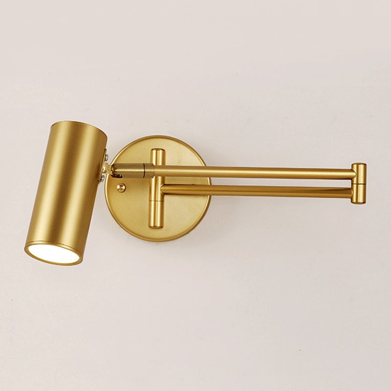 Epoch Moderni Elegante LED Applique Piccolo Oro/Nera Metallo Soggiorno/Camera da Letto