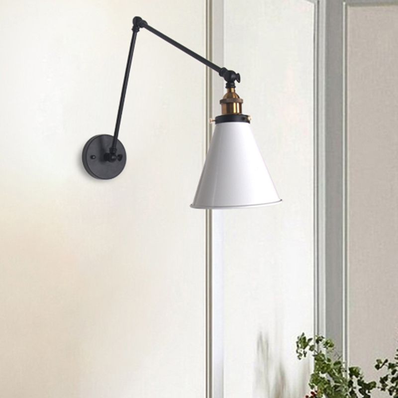 Epoch Minimalismo LED Applique Metallo Conico Regolabile Soggiorno