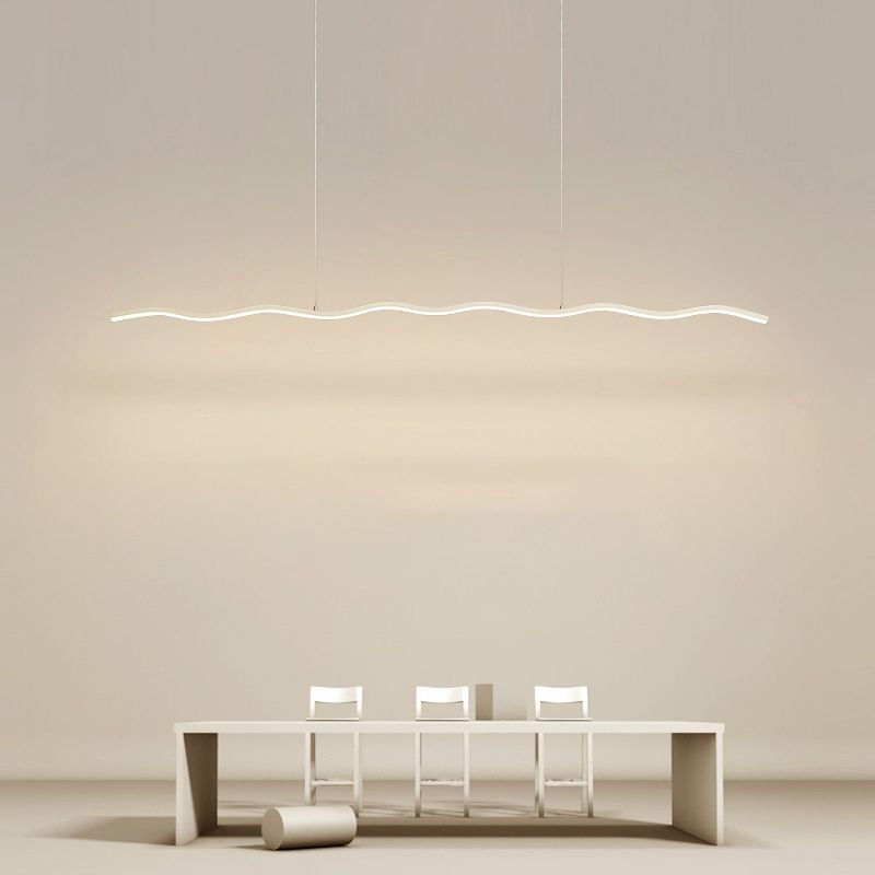 Arisha Moderni LED Lampade a Sospensione Onda Lineare