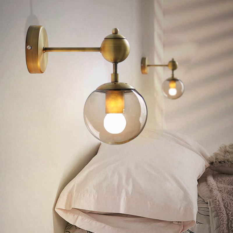 Valentina Vintage Classico LED Applique Metallo Oro/Nero Specchio Bagno