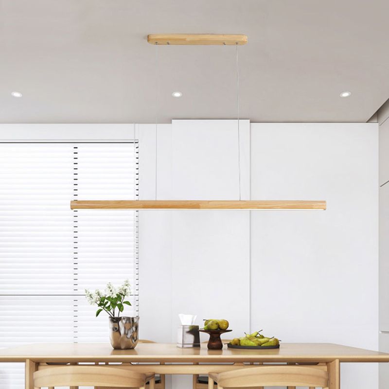 Muto Design Lineare Legno/Metallo Lampade a Sospensione Sala da Pranzo