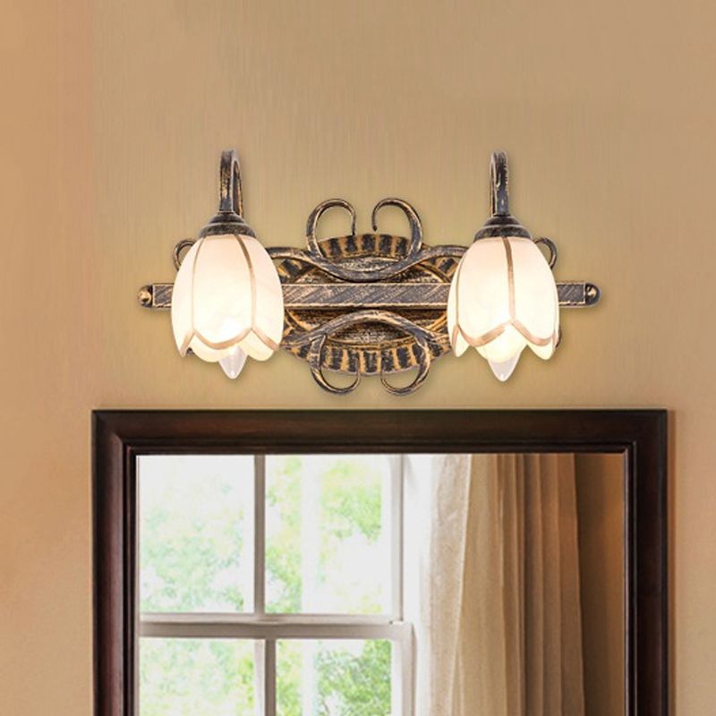 Arisha Retro Ottone Antica Applique Specchio Soggiorno