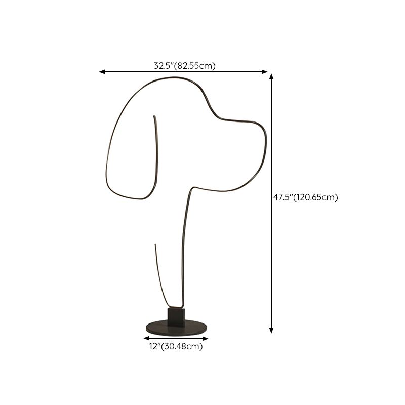 Arisha Moderni Design LED Lampade da Terra Gatto/Cane Lineare Metallo Acrilico Soggiorno/Camera da Letto