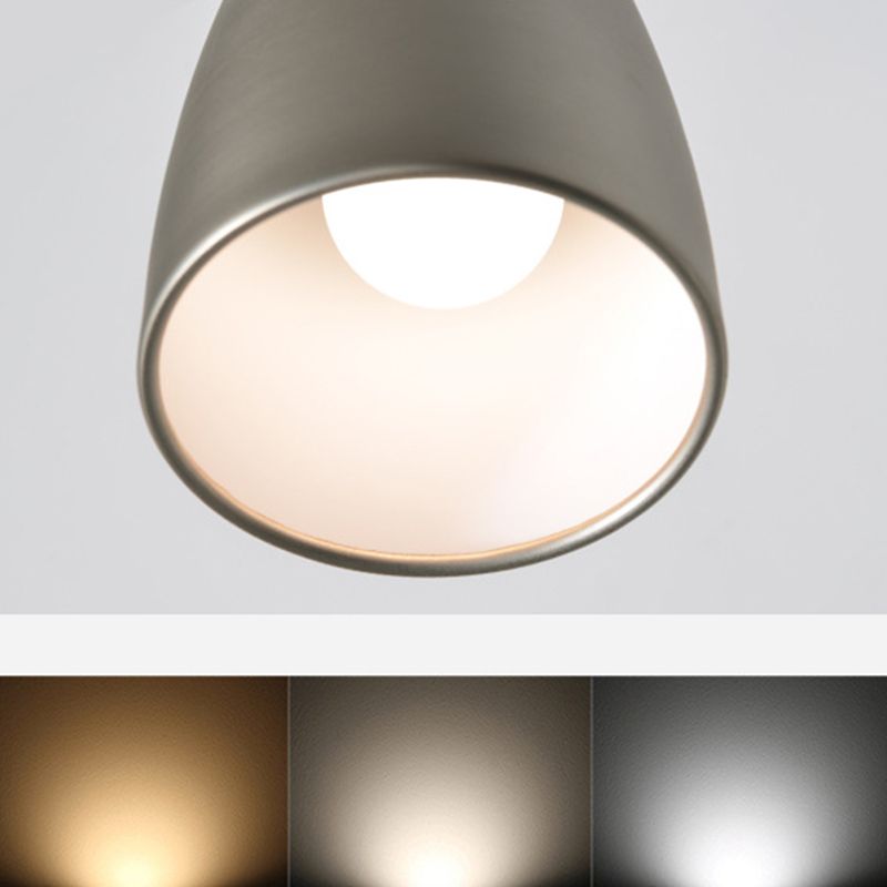 Epoch Minimalismo LED Cupola Forma Regolabile Applique Nero/Bianco/Nichel Soggiorno/Camera da Letto