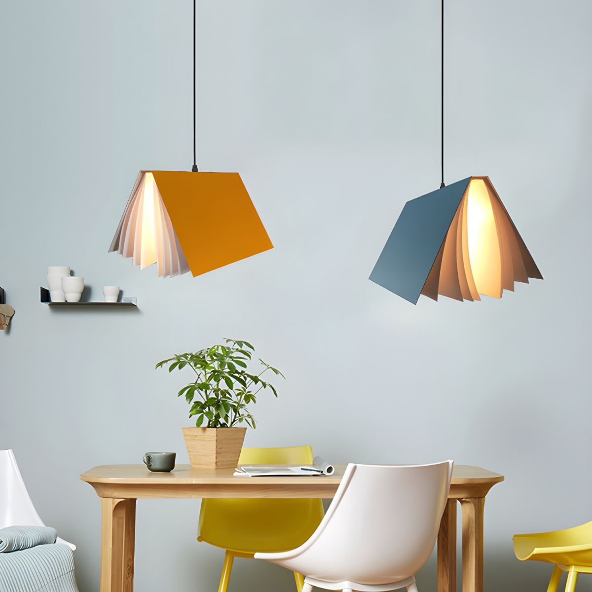 Arisha Creative Libro Metallo Plastica Lampade a Sospensione Camera da Letto
