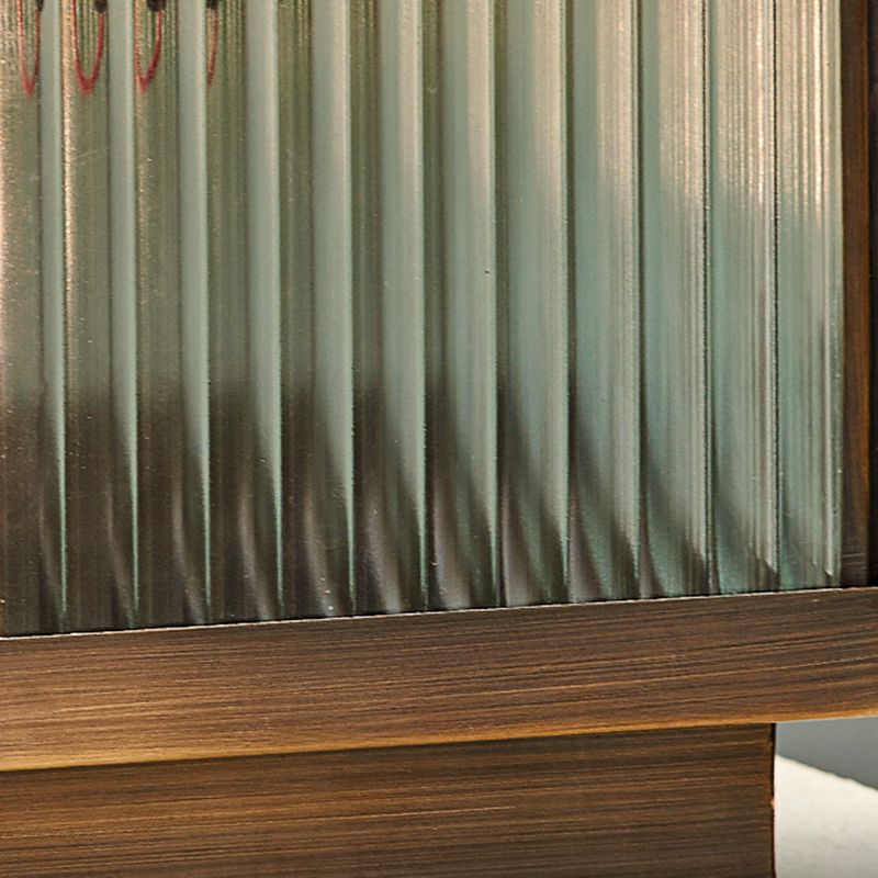 Ray Moderno Quadrate Metallo Vetro Lampade da Esterno Marrone