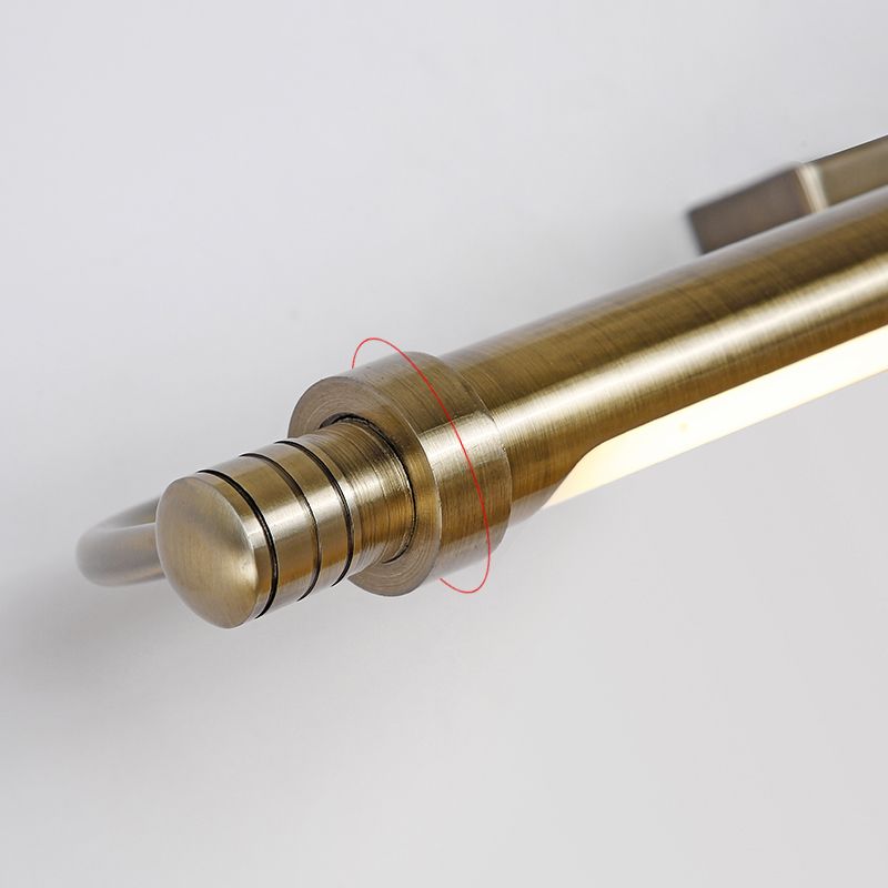Arisha Moderno Lineare Metallo Vanità Applique, Oro, LED