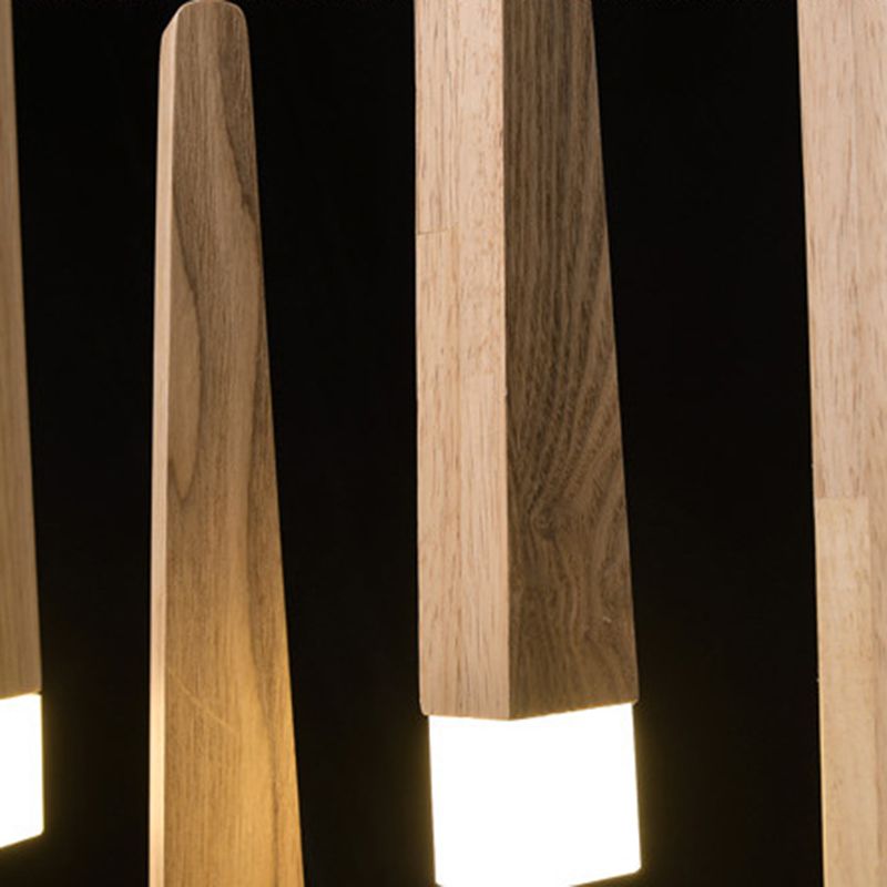 Muto Minimalista Legno/Acrilico Lampade a Sospensione Camera da Letto/Soggiorno