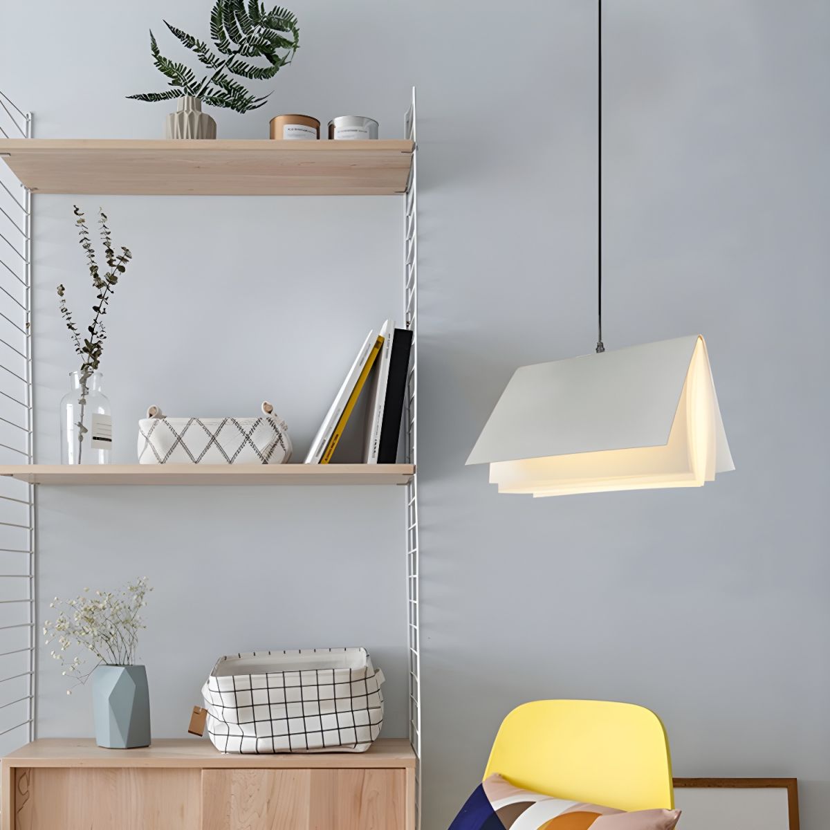 Arisha Creative Libro Metallo Plastica Lampade a Sospensione Camera da Letto