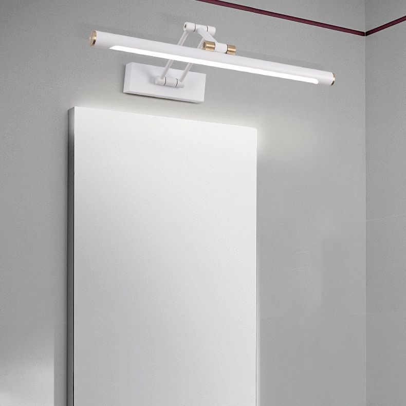 Arisha Moderno LED Applique Metallo Nero/Bianco Regolabile Specchio Bagno