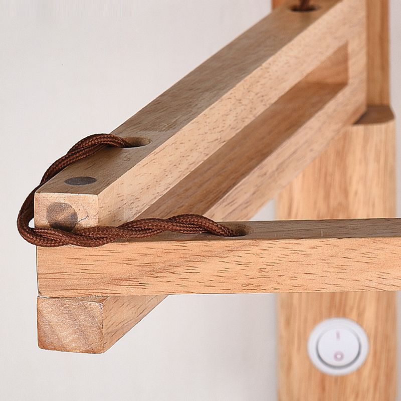 Muto Vintage LED Applique Legno/Metallo Legno/Noce Soggiorno