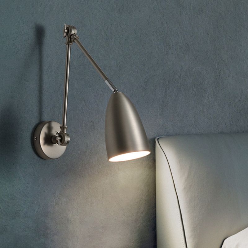 Epoch Minimalismo LED Cupola Forma Regolabile Applique Nero/Bianco/Nichel Soggiorno/Camera da Letto