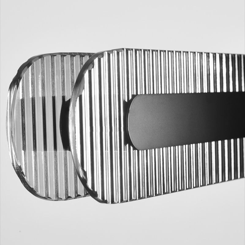 Arisha Minimalismo LED Lampade a Sospensione Nero Metallo Acrilico Linea Camera da Letto