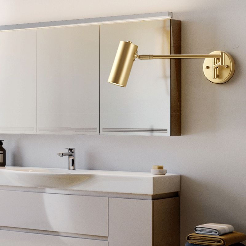 Epoch Moderni Elegante LED Applique Piccolo Oro/Nera Metallo Soggiorno/Camera da Letto