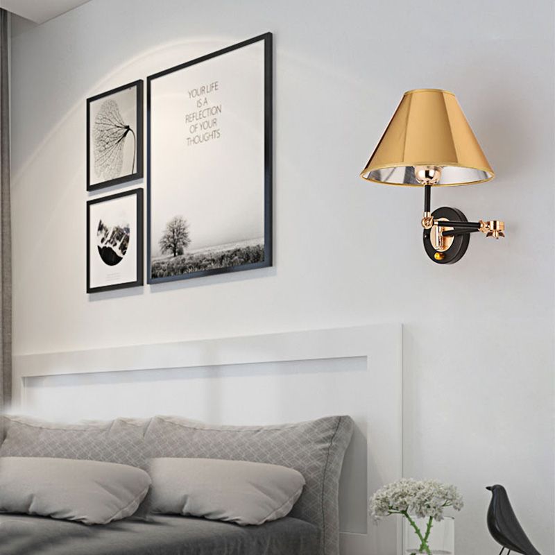 Arisha Moderni LED Cone Forma Applique Regolabile Oro Soggiorno/Camera da Letto