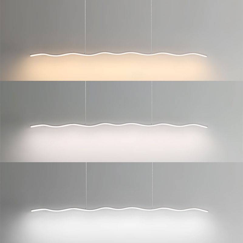 Arisha Moderni LED Lampade a Sospensione Onda Lineare
