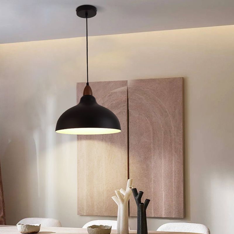 Valentina Minimalista Rotondo Metallo Lampade a Sospensione Bianco