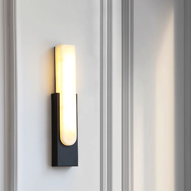 Valentina Moderna LED Minimalismo Applique Metallo Pietra Rettangolare Soggiorno/Camera da Letto/Bagno
