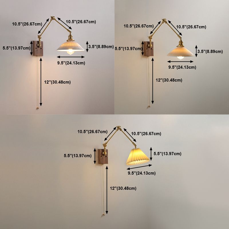 Muto Moderne LED Applique Metallo Pieghevole Regolabile Luminose Studio