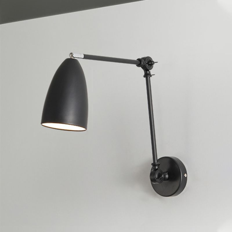 Epoch Minimalismo LED Cupola Forma Regolabile Applique Nero/Bianco/Nichel Soggiorno/Camera da Letto