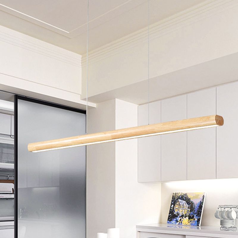 Muto Design Lineare Legno/Metallo Lampade a Sospensione Sala da Pranzo