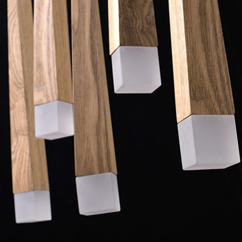 Muto Minimalista Legno/Acrilico Lampade a Sospensione Camera da Letto/Soggiorno