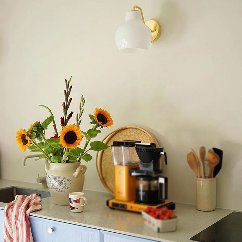 Arisha Semplice Metallo/Vetro Cupola Applique Soggiorno