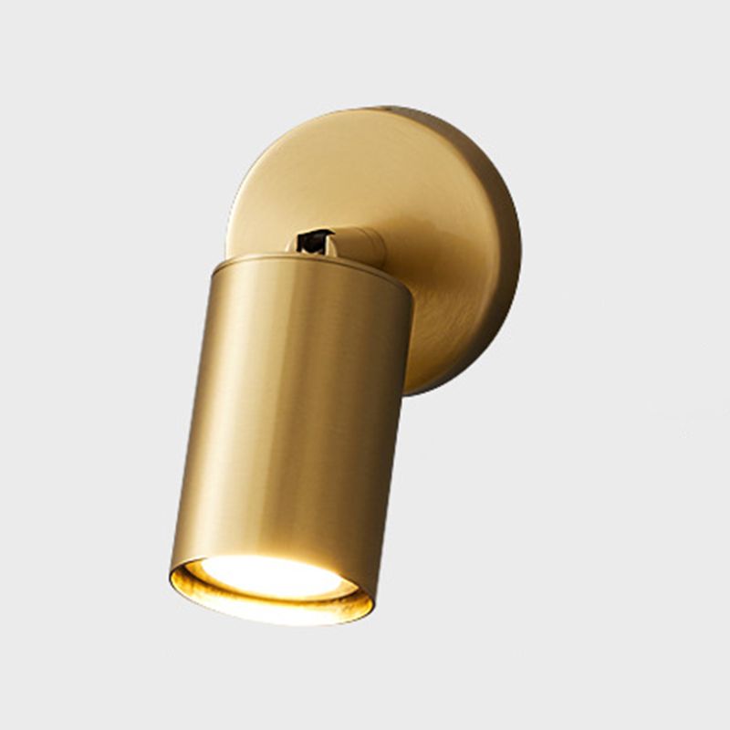 Arisha Lampada da Parete Spotlight Rotabile a Cilindro in Ottone