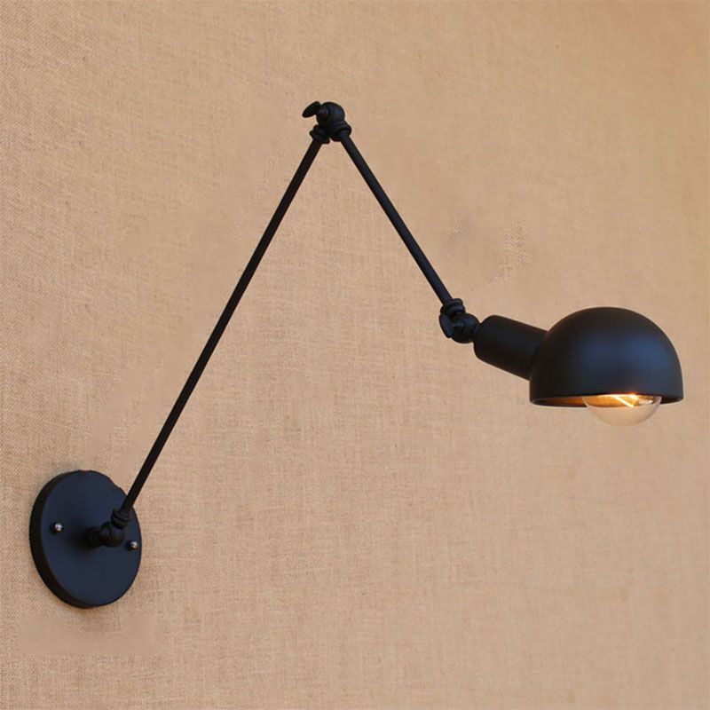 Epoch Minimalista LED Applique Regolabile Metallo Nero Soggiorno/Camera da Letto