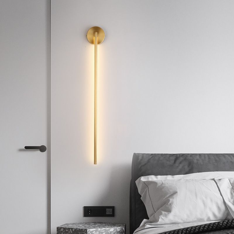 Arisha Moderni LED Minimalismo Applique Metallo Oro Lineare