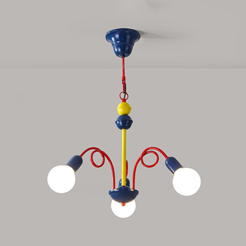 Valentina Moderno Metallo Lux Lampadario Multicolore Soggiorno/Sala da Pranzo