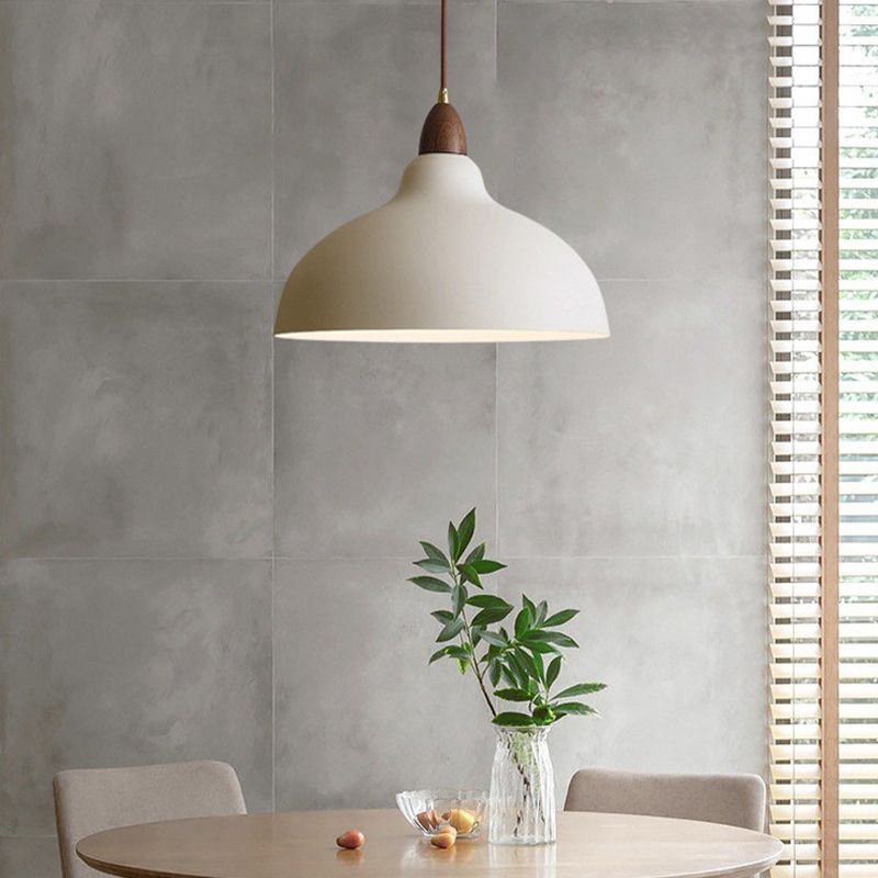 Valentina Minimalista Rotondo Metallo Lampade a Sospensione Bianco