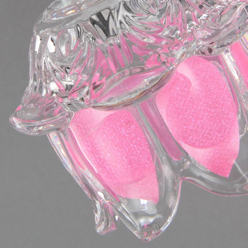 Arisha Design LED Applique Specchio Bellissimo Fiore Vanità Rosa Metallo/Vetro Bagno