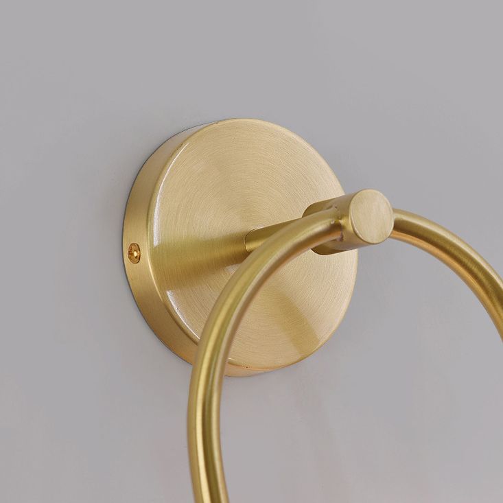 Valentina Moderno LED Arco Globo Vetro Applique Ottone Soggiorno/Camera da Letto