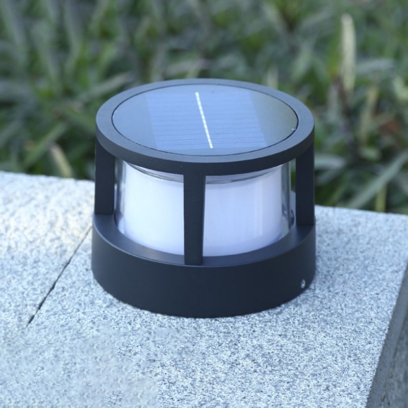 Ray Moderno Cubo/Cilindro Metallo Lampade da Esterno Nero