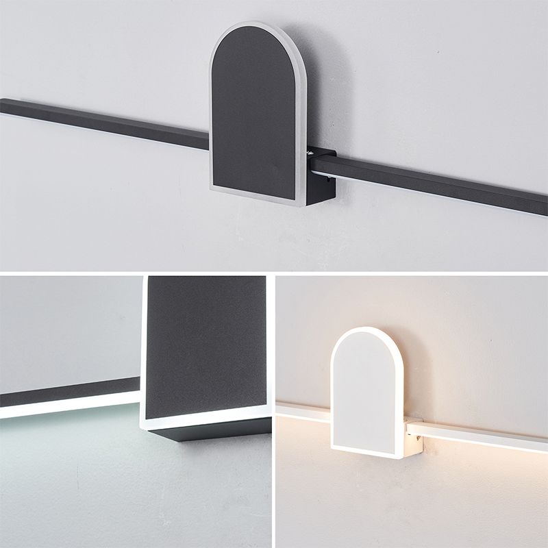 Arisha Minimalismo Moderna LED Applique Nero/Bianco Lineare Geometrico Soggiorno/Camera da Letto/Bagno