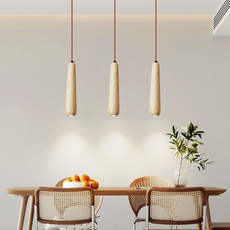 Muto Minimalista Cilindrico Legno Lampade a Sospensione Nativo