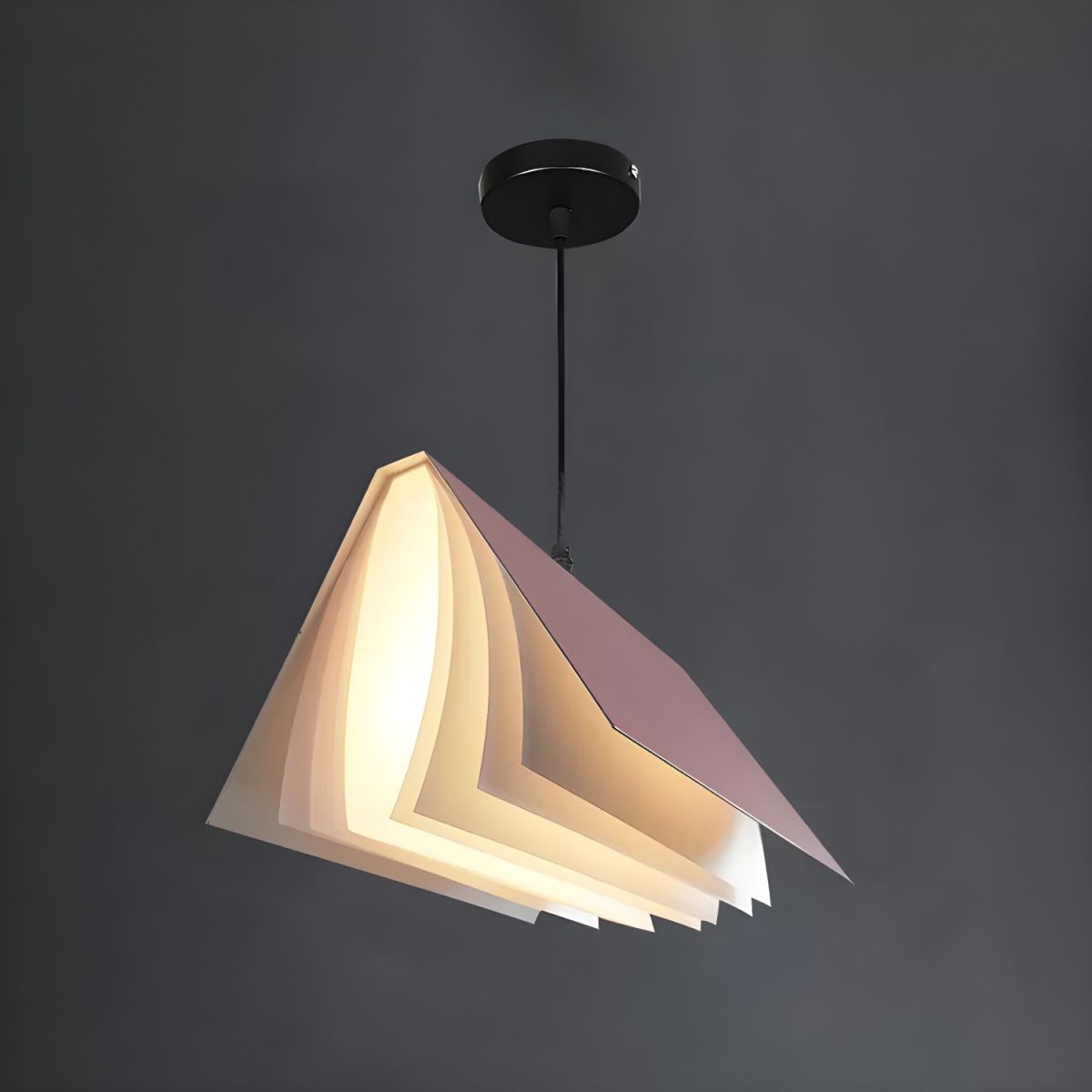 Arisha Creative Libro Metallo Plastica Lampade a Sospensione Camera da Letto