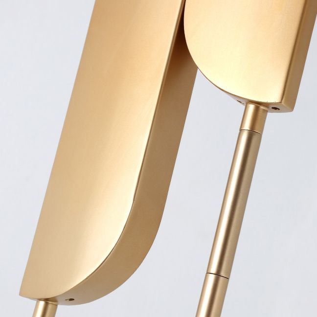 Mira Minimalista Design Lungo LED Lampade da terra Oro Metallo Camera da Letto/Sala Studio