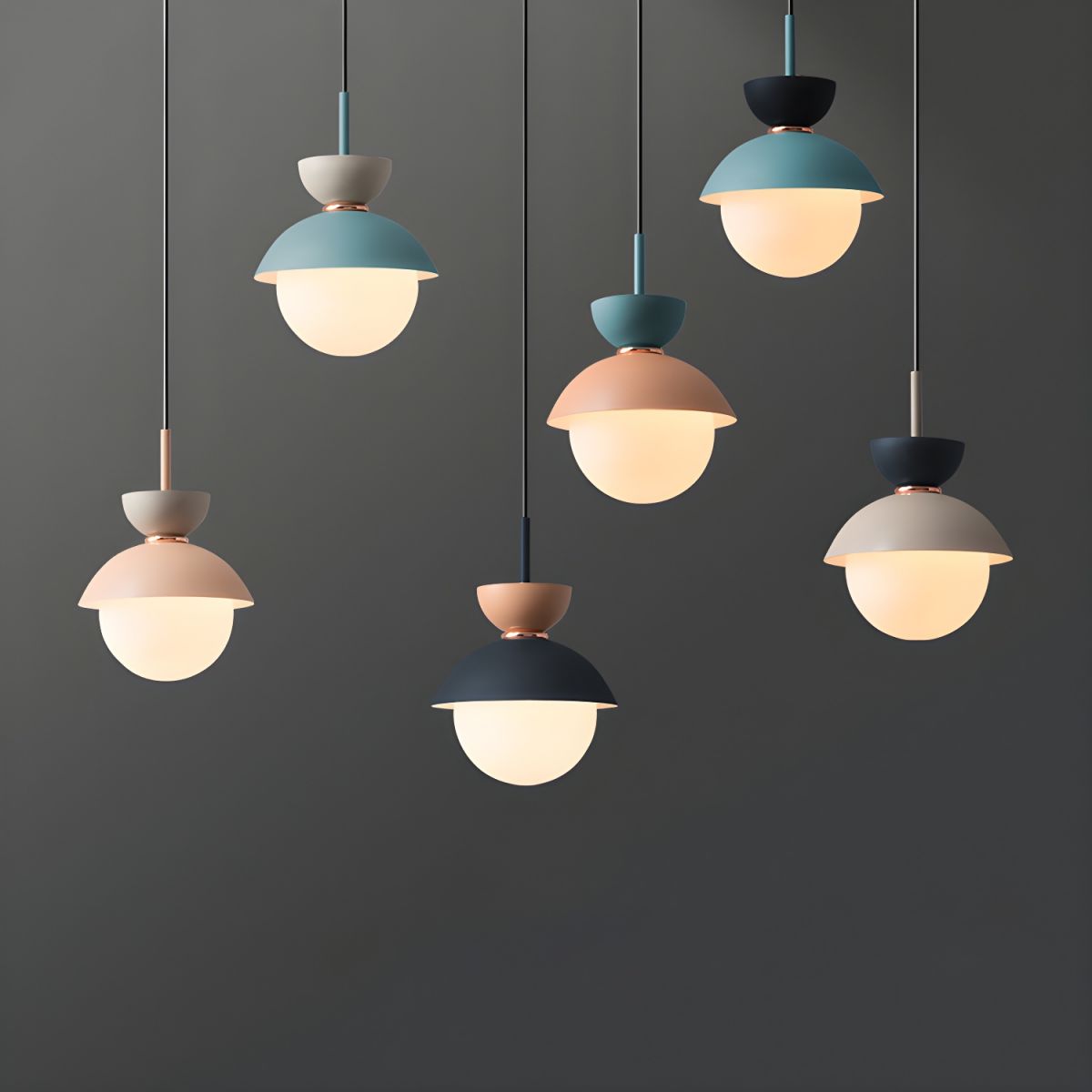 Arisha Nordiche Metallo Lampade a Sospensione Colorato Camera da Letto/Soggiorno