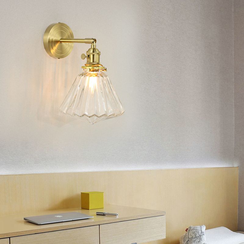 Valentina Moderno Classico LED Applique Metallo Oro Specchio Bagno/Soggiorno/Camera da Letto
